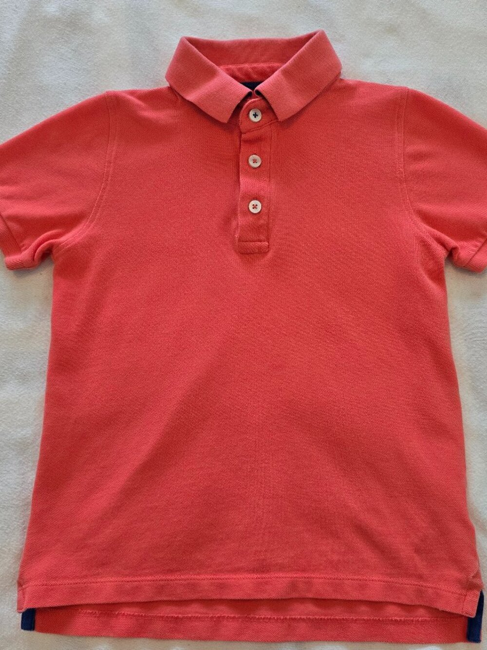 8-9Y Mini Boden Piqué Polo Shirt Orange